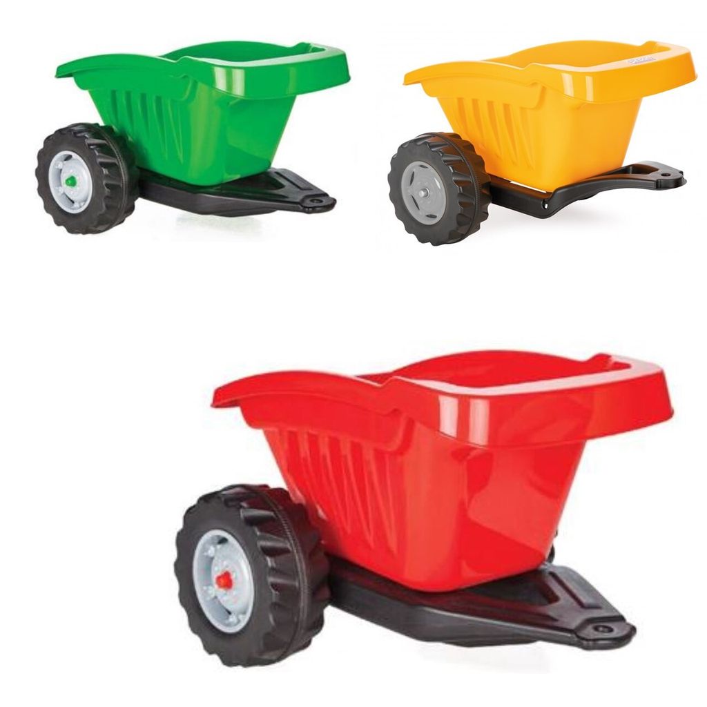 Pilsan Anhänger für Kindertraktor 07317 Active, bis 35 kg belastbar, ab 3 Jahren rot