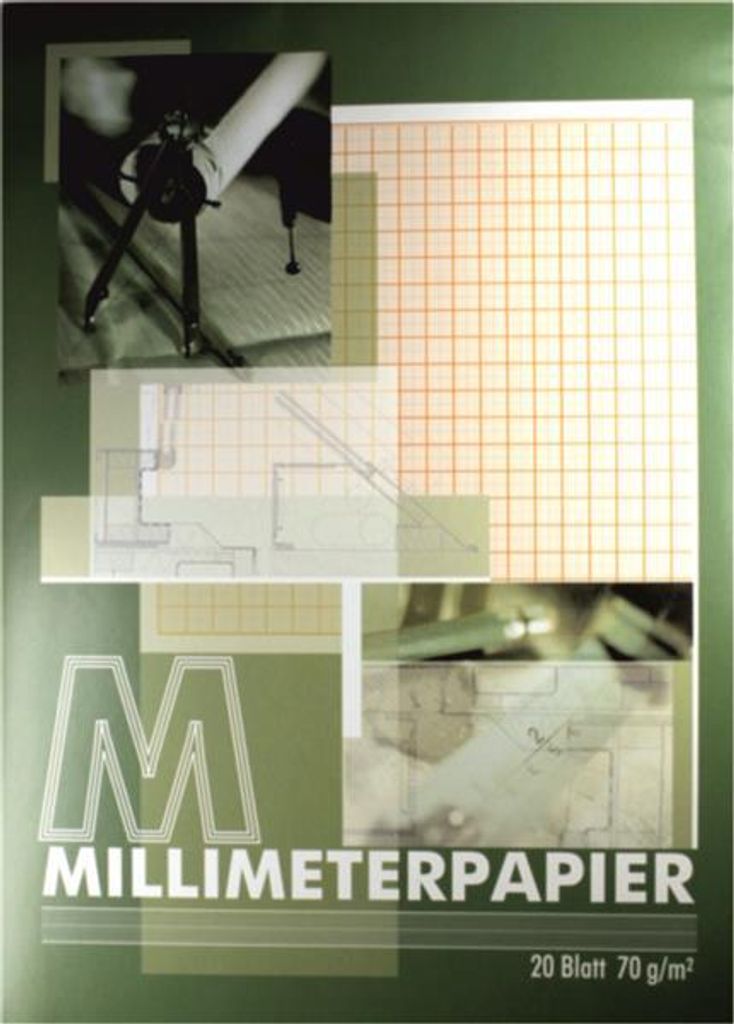 PVP Millimeterpapier Block A4 - 20 Blatt , 70 g/m² Produktbild 