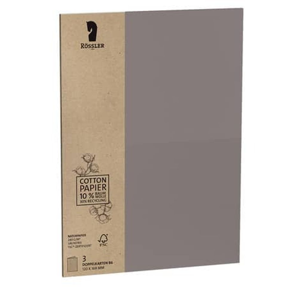 Terra 3 er Pack- Karte B6 hd, 240 g/m²-pl, Terra Muskat