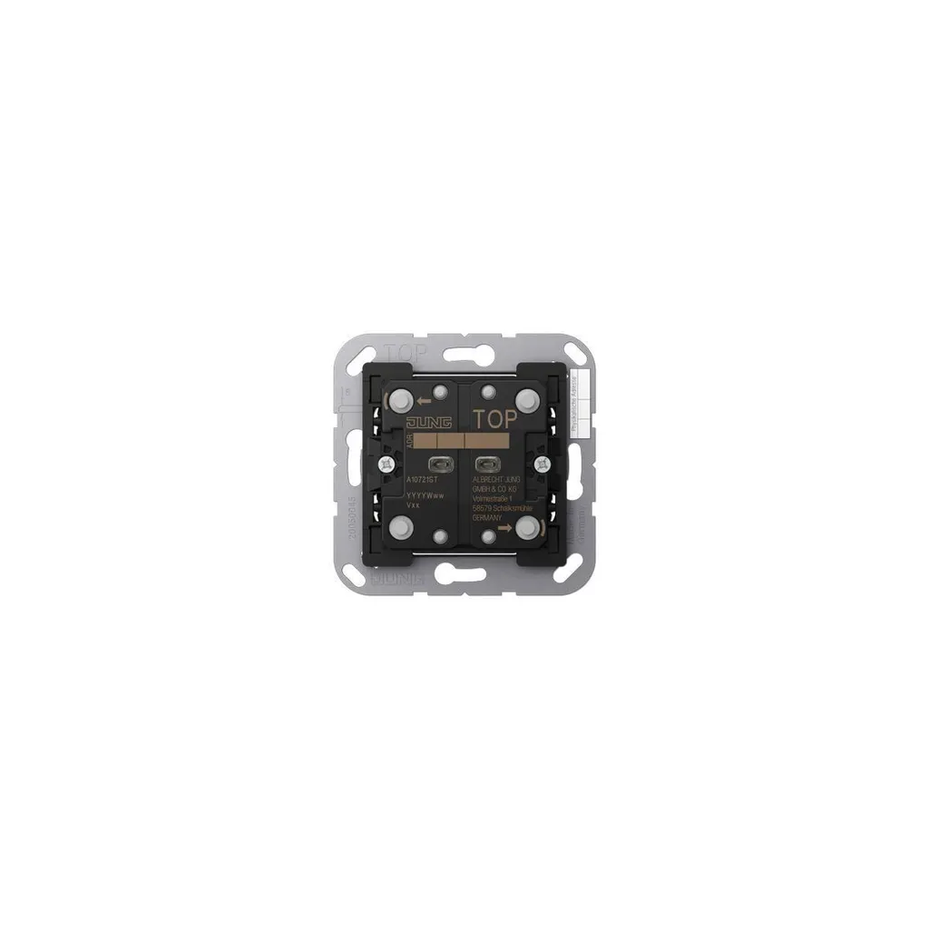 Jung A10721ST Bouton-poussoir 2f KNX avec Coupleur de Bus Inox