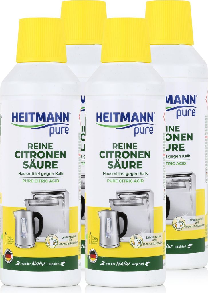 Heitmann pure Reine Citronen Säure 500ml - Löst Kalk in Produktbild 