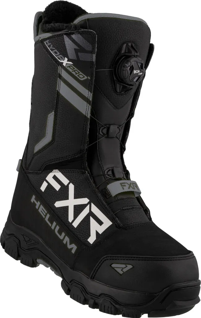 Bottes FXR Helium BOA Imperméables et Chaudes pour Motoneige Noir Taille 38