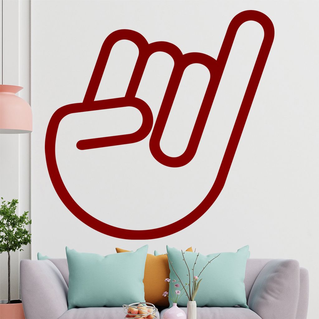 KIWISTAR Shocker Hand - French Tickler Kondom Wandtattoo in 6 Größen - Wandaufkleber Wall Sticker - Dekoration, Küche, Wohnzimmer, Schlafzimmer,...