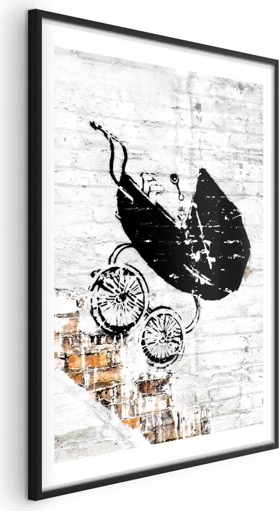 Poster Carrello di velocità 60x90 cm con cornice nera con margine