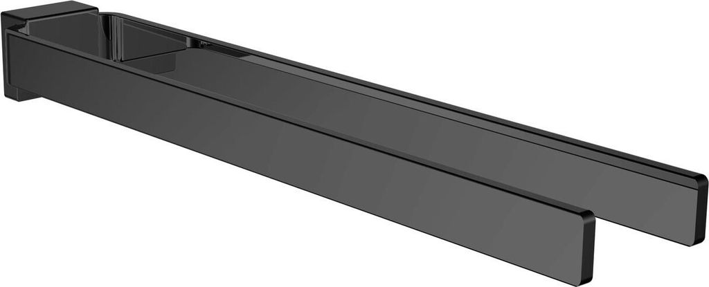 emco cue Handtuchhalter, zweiarmig, starr, 431mm, schwarz, 325013343