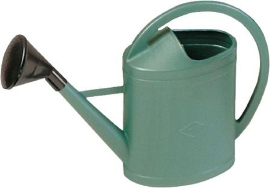 Plastik Gießkanne 11 Liter VINMER Ovale grün mit Apfel - 171101