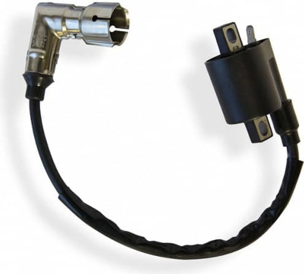 Zündspule 1 Pin Zündkabel Metall-Kerzenstecker 50ccm 2Takt Motorroller.de Zündung Zündmodul Zünd-Kabel Zünd-Spule Kerzen-Stecker Zünd-Modul ...