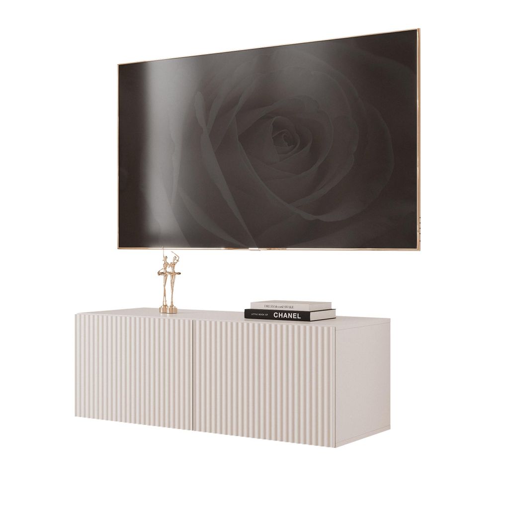 Idohome TV-Lowboard Angel 100 cm Kaschmir Matt -TV-Schrank, Produktbild 