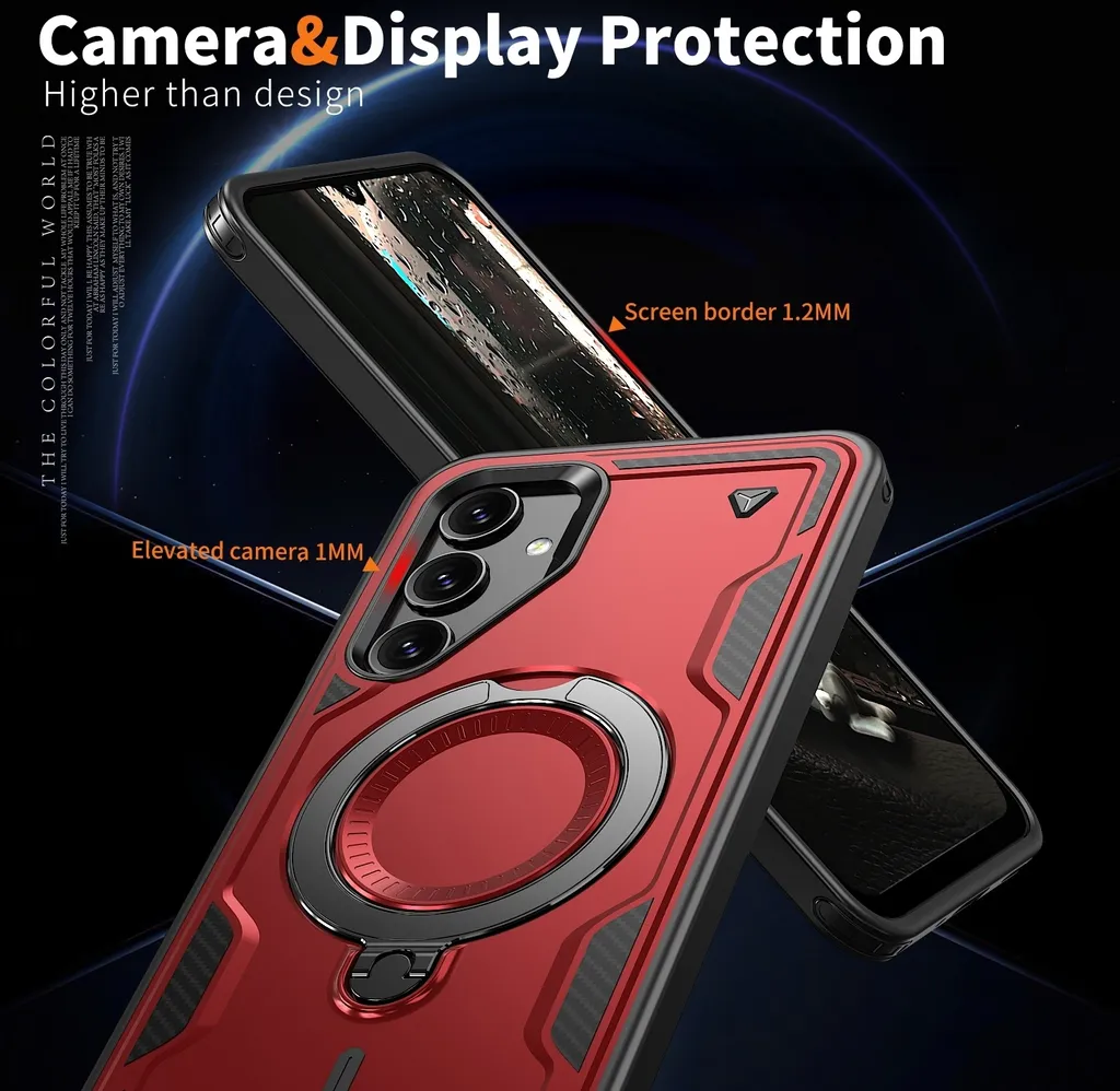 Custodia MagSafe Samsung Galaxy A16 Phonesta MagLock Armor Rosso Antiurto - 7