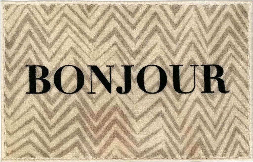 Fußmatte "BONJOUR" 40x60cm, rutschfest, waschbar & Produktbild 
