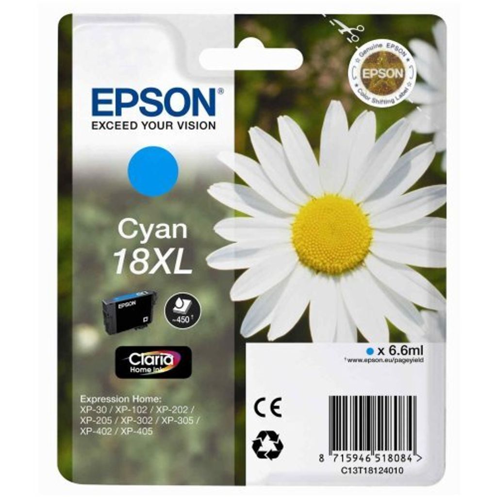 Epson 18XL Druckerpatrone cyan Produktbild 