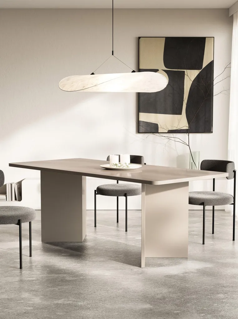 Table à manger Selsey Qubeo 204 cm robuste et sécurisée angles doux - 2
