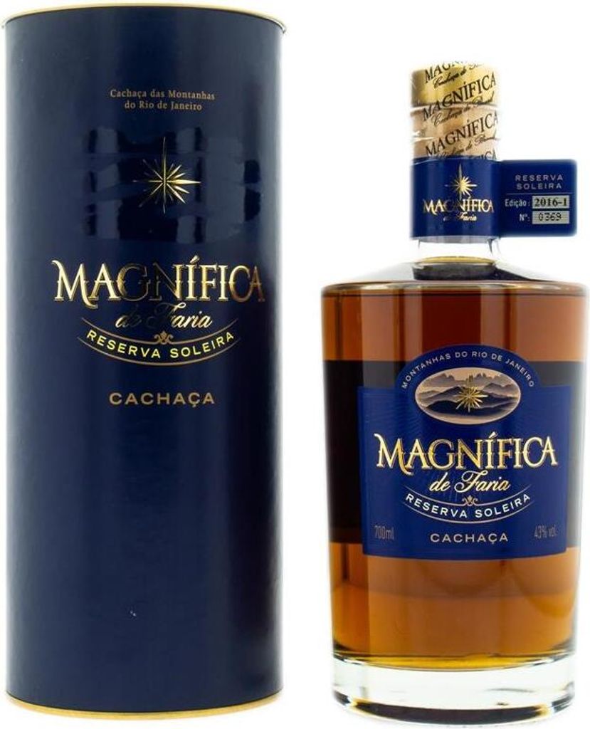 Magnifica de Faria Reserva Soleira Cachaca + Box 700ml 43% Vol.