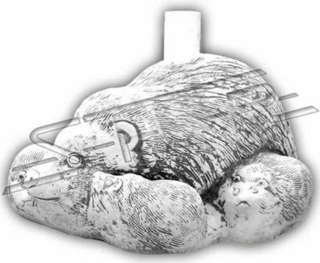 Schirm Beschwerer Sonnenschirm Sockel Fuß Igel Figur Garten Dekoration Statue