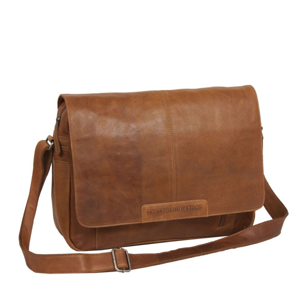 The Chesterfield Brand Richard -laukku 15,4" kannettavalle tietokoneelle, konjakki