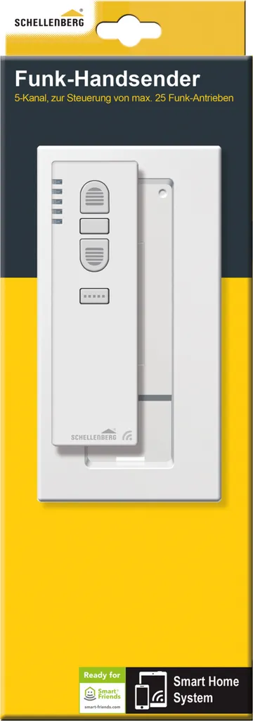 Télécommande radio pour volets et éclairage Schellenberg 5 canaux