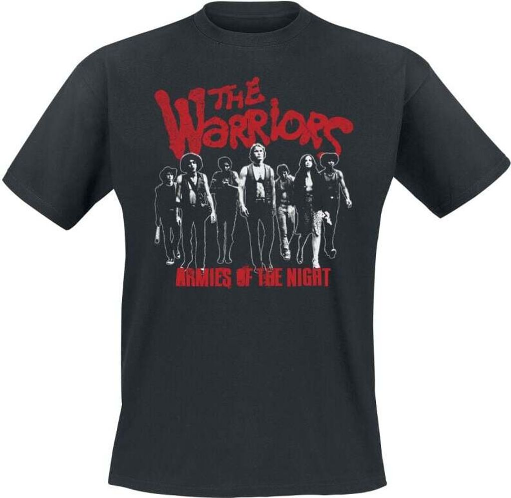 Warriors T-shirt voor heren, "Armies of the Night", zwart, Productafbeelding 