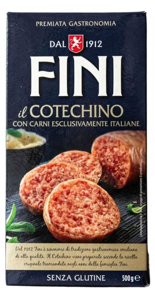 Cotechino italien, marque Fini, poids net : 500 g Image du produit 