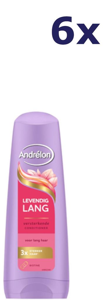 6x Andrélon Conditioner „Lebendig Lang“ 200 ml