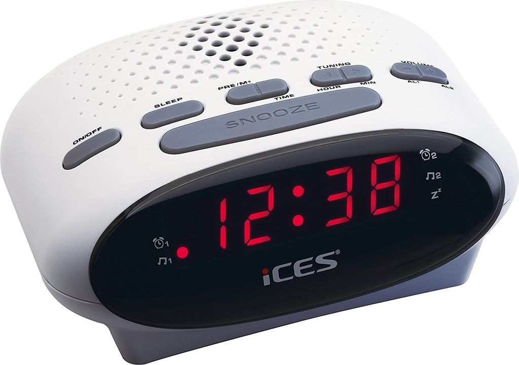 Clock Radio LENCO ICES ICR-210 WHITE (ICR210 WHITE) Obrázok produktu 