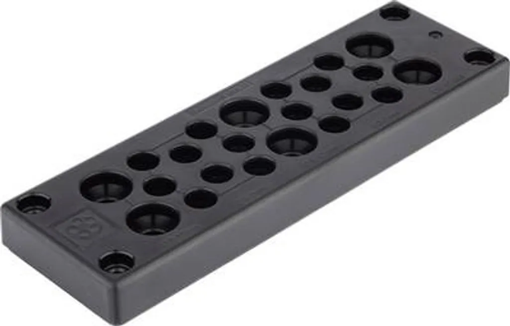 Plaque de passage pour câbles LAPP 52220065 en Polycarbonate Noir