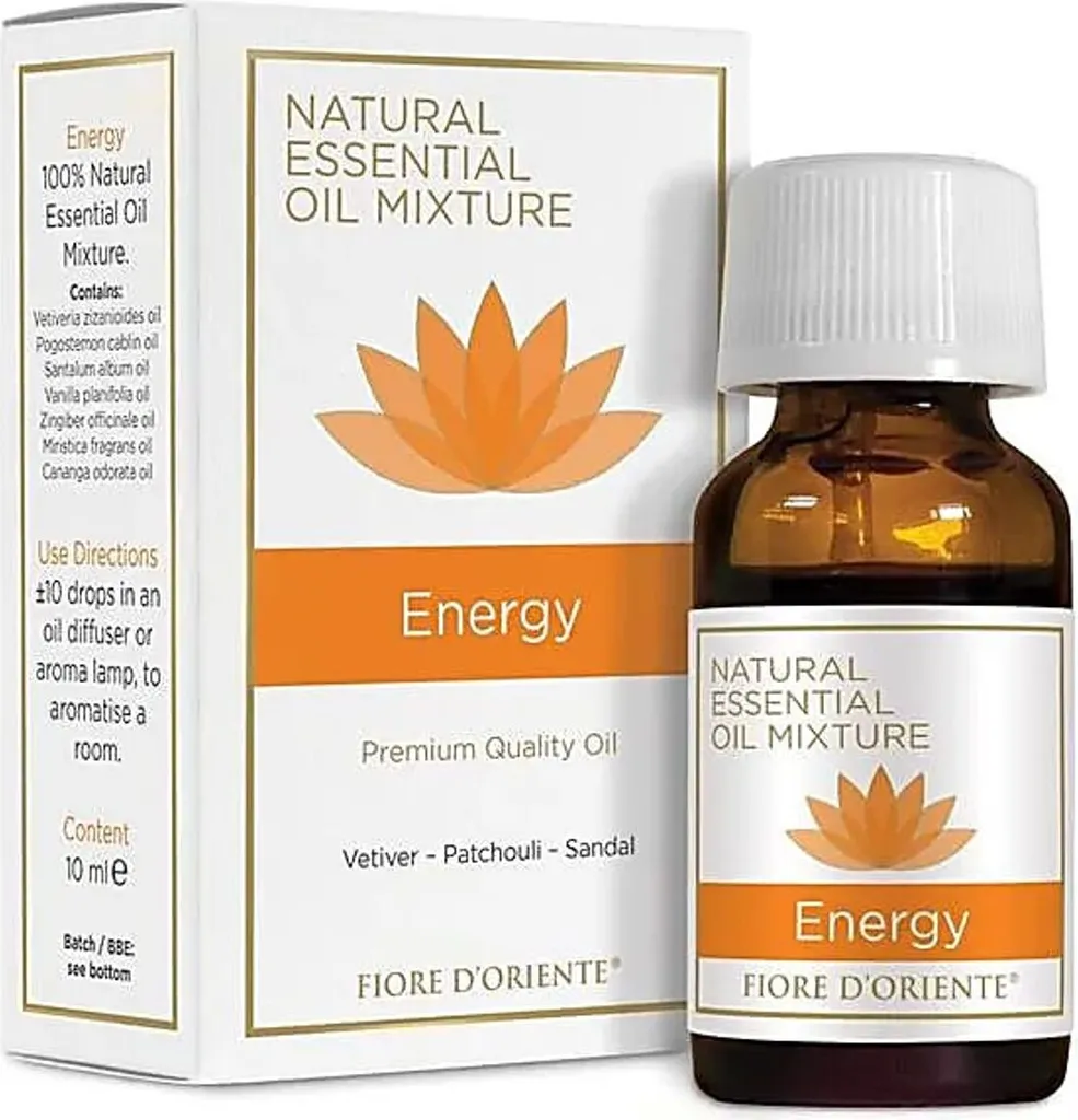 Huile Essentielle Fiore d'Oriente Energy, Synergie Vitalité 10 ml