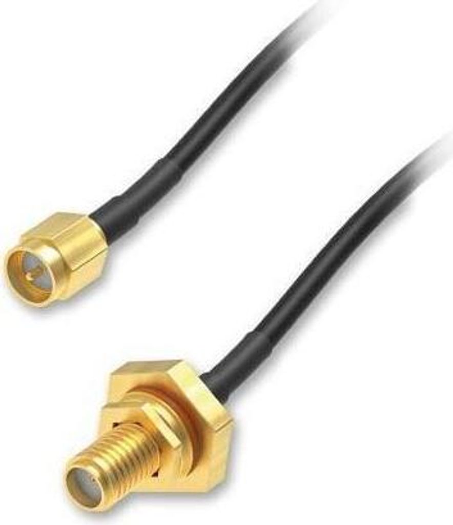 SMA Kabelverlängerung 2 m, SMA (f) auf SMA (m), 50 Ohm