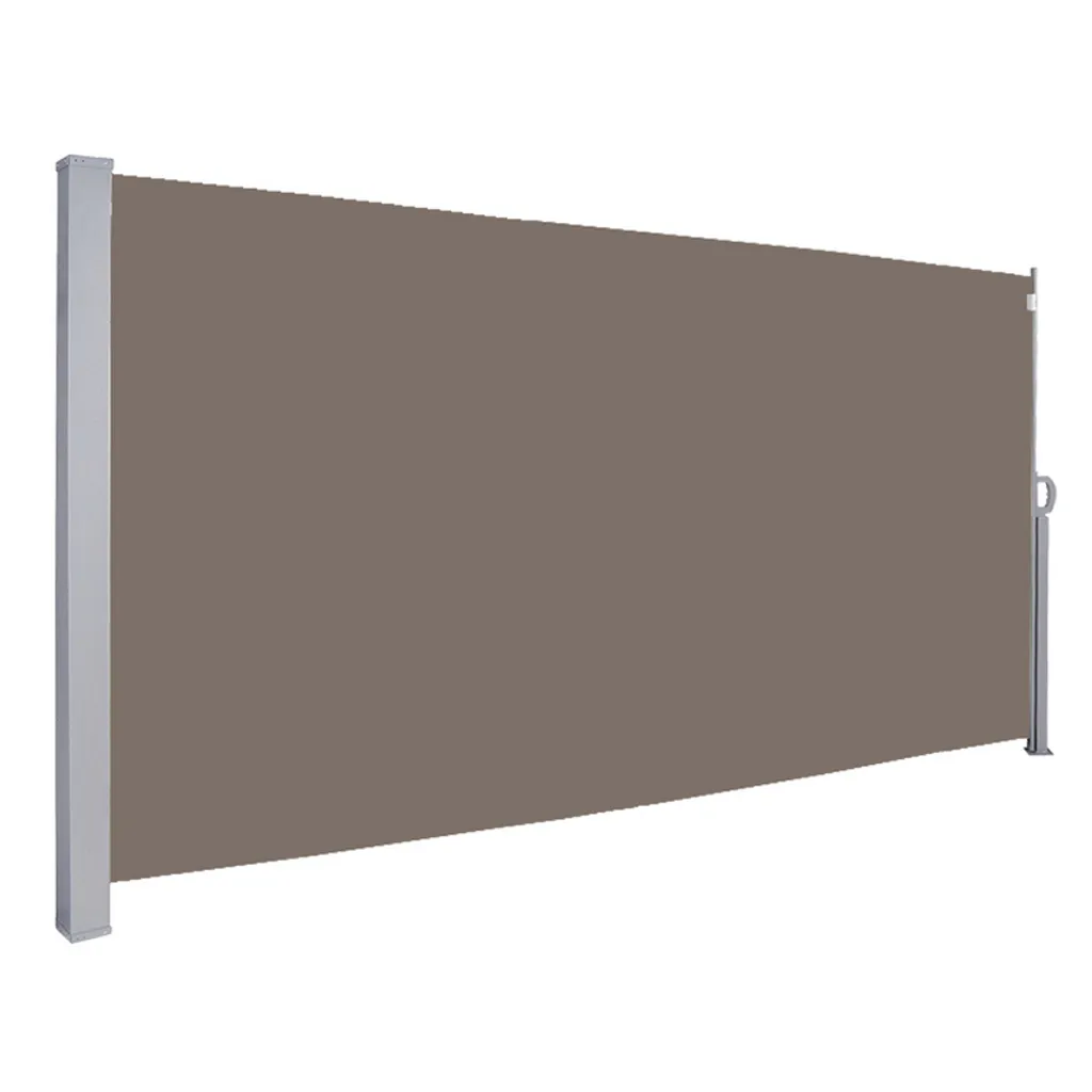 Tenda Laterale Estensibile EINFEBEN 180x300cm Marrone Alluminio