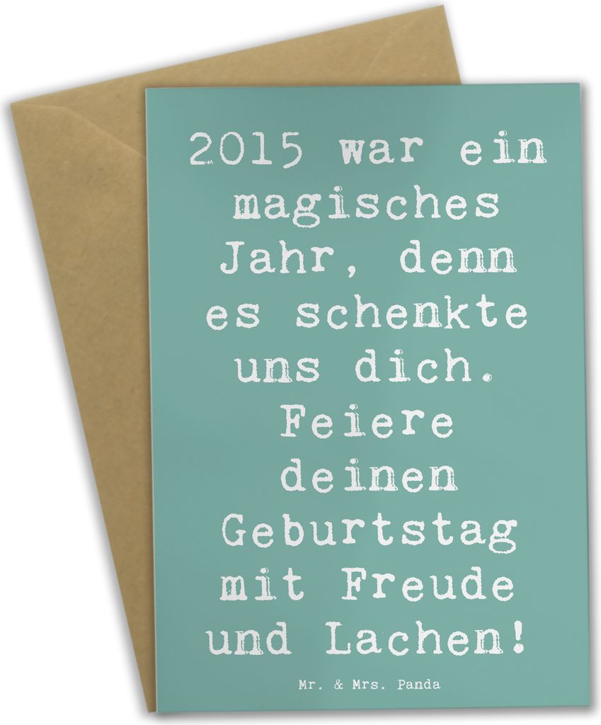 Mr. & Mrs. Panda Klappkarte Spruch 2015 Geburtstag - Meeresbrise - Geschenk, hochzeitskarten, herzlicher, Celebration, einladungskarten, besondere ...