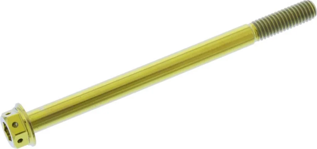 Vis Titane JMP Dualdrive M6x1,00mm 85mm Racing Gold pour Moto