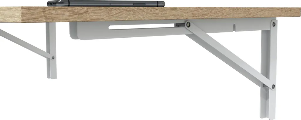 Petite Table Murale Pliable en Bois Chêne Canadien Design Ergonomique - 6