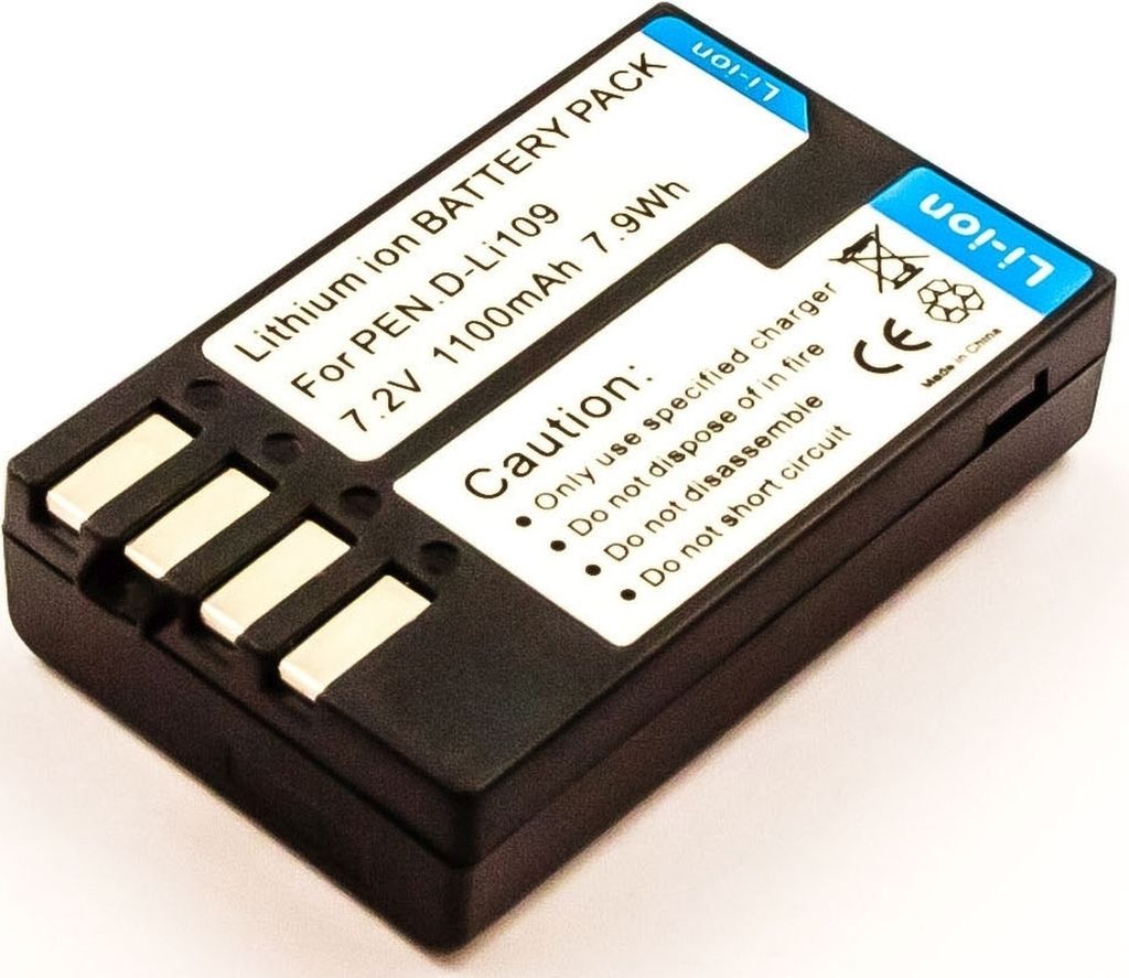 Akku für Pentax K-500 Li-Ion 7,4 Volt 1000 mAh schwarz.