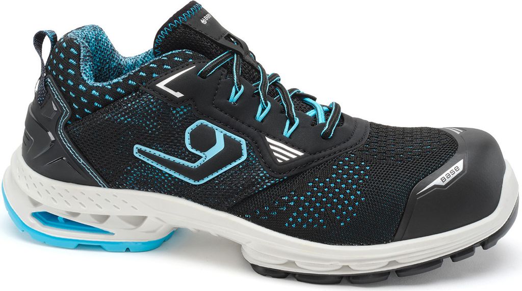 BASE B1704C run at work Sicherheitsschuh Sydney S1PS nach EN ISO 20345:2022 S1PS ESD LG SC FO SR schwarz Größe 45