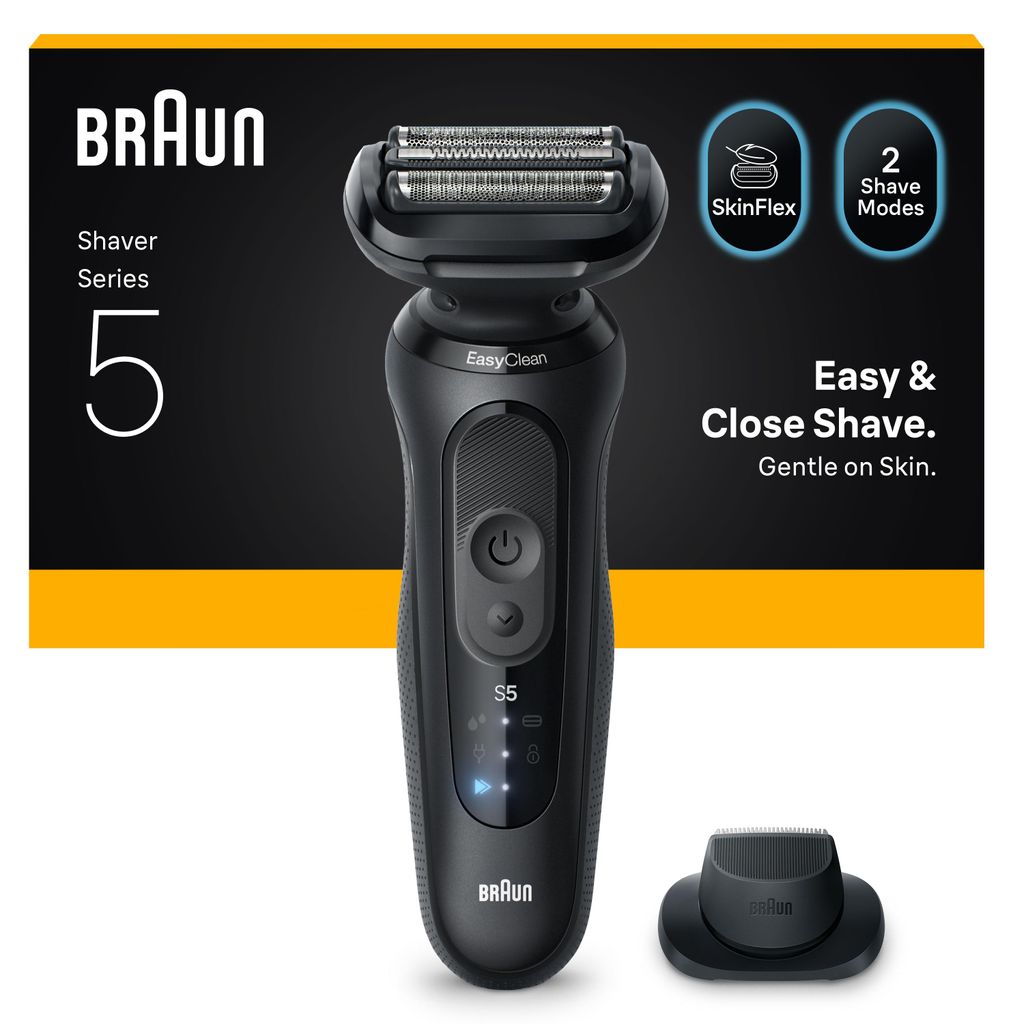 BRAUN Series 5 Electric Shaver - Black - 50 Minutes Battery Productafbeelding 