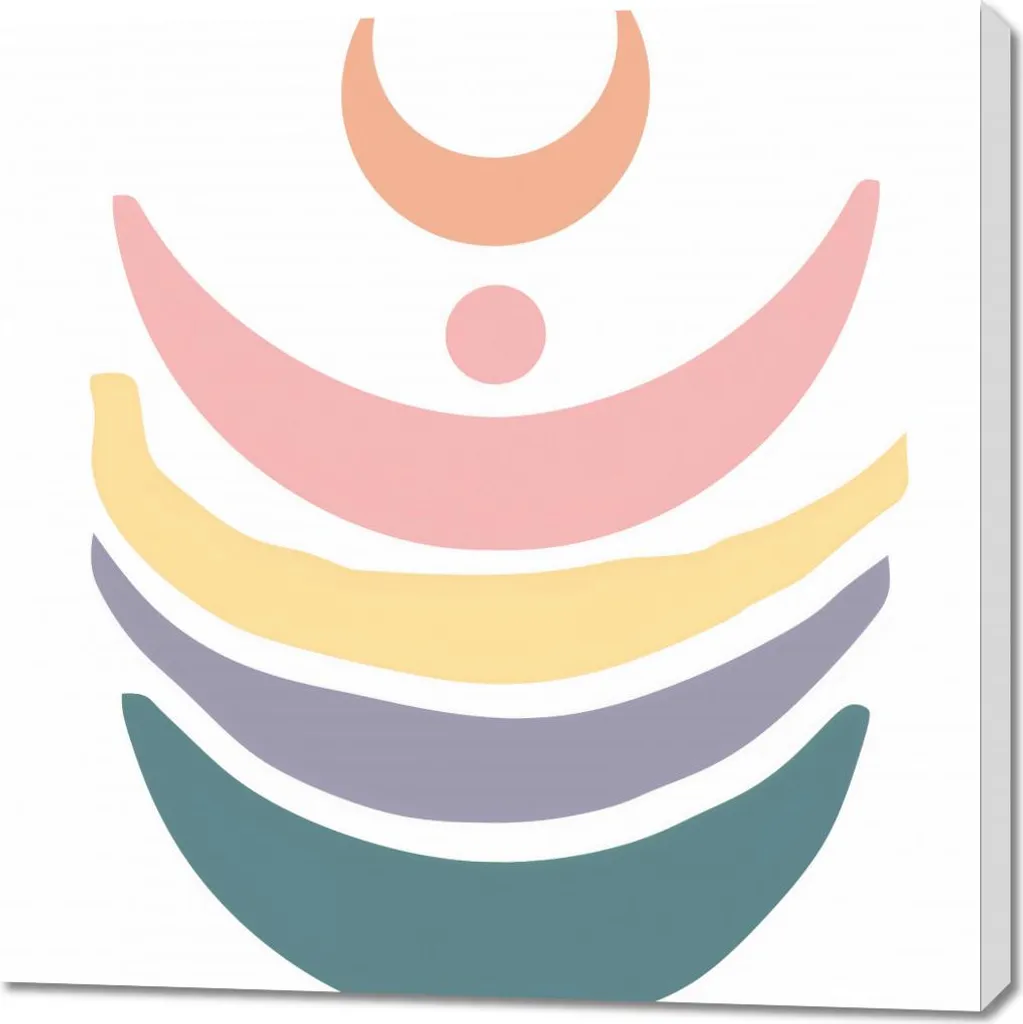 Offerta Quadro Moderno Luna Piena 90x90 - Spedizione Gratuita
