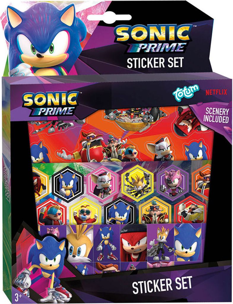 Totum Sonic Hedgehog nálepka set Obrázok produktu 2