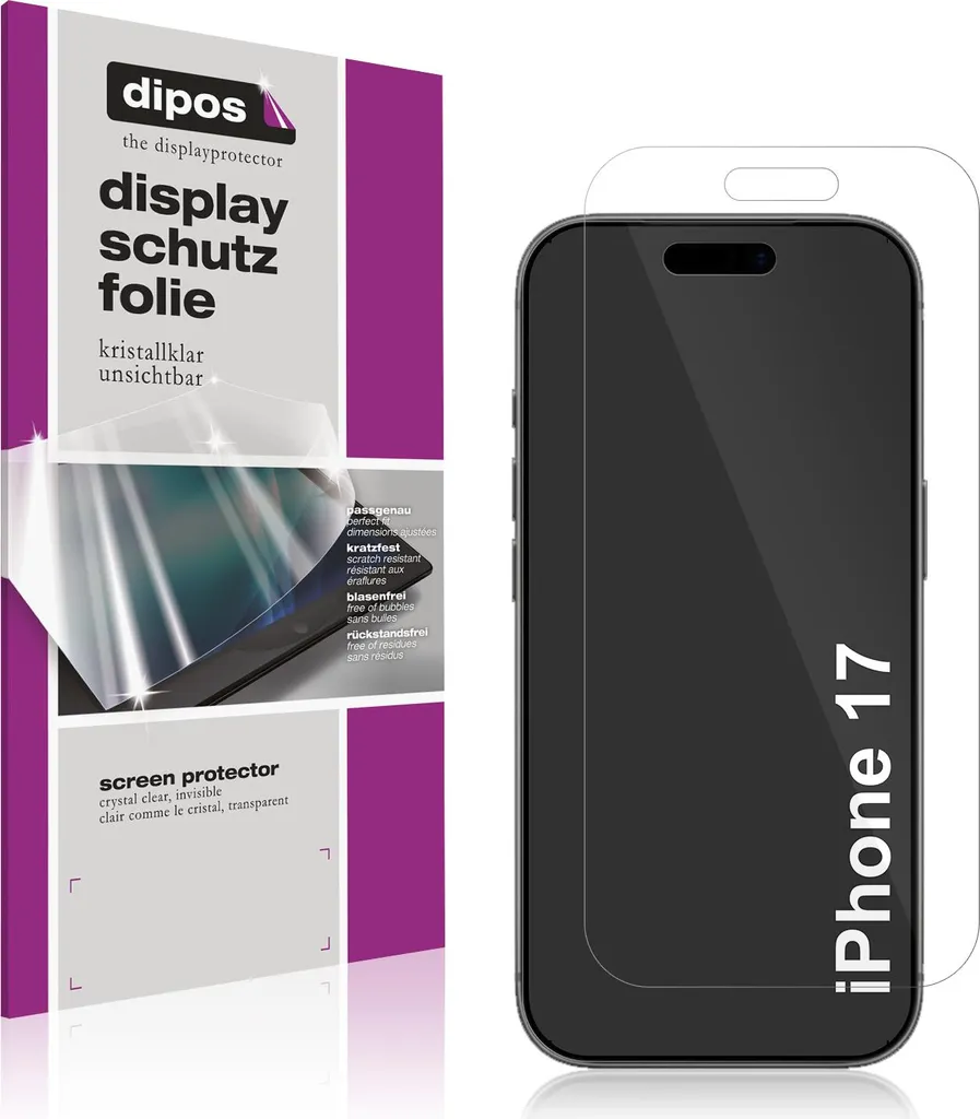 Set 4 Pellicole iPhone 17 dipos Protezione Display Anti-Graffio
