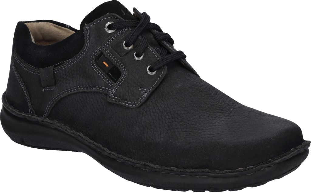 Josef Seibel ANVERS 36 Herrenschuhe - bequeme Schnür Halbschuhe schwarz NEU