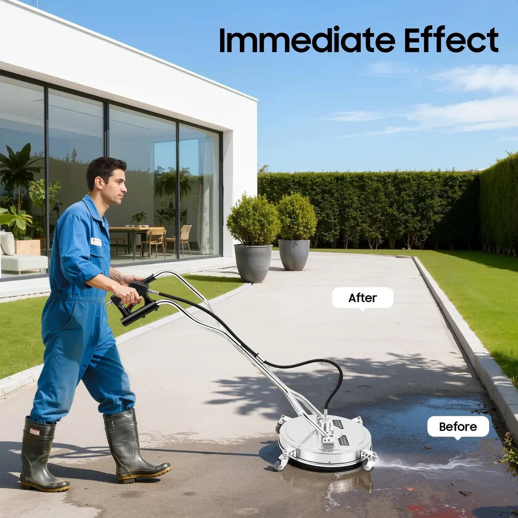 Nettoyeur de surfaces à 4 roues multidirectionnelles 4500 PSI - 4