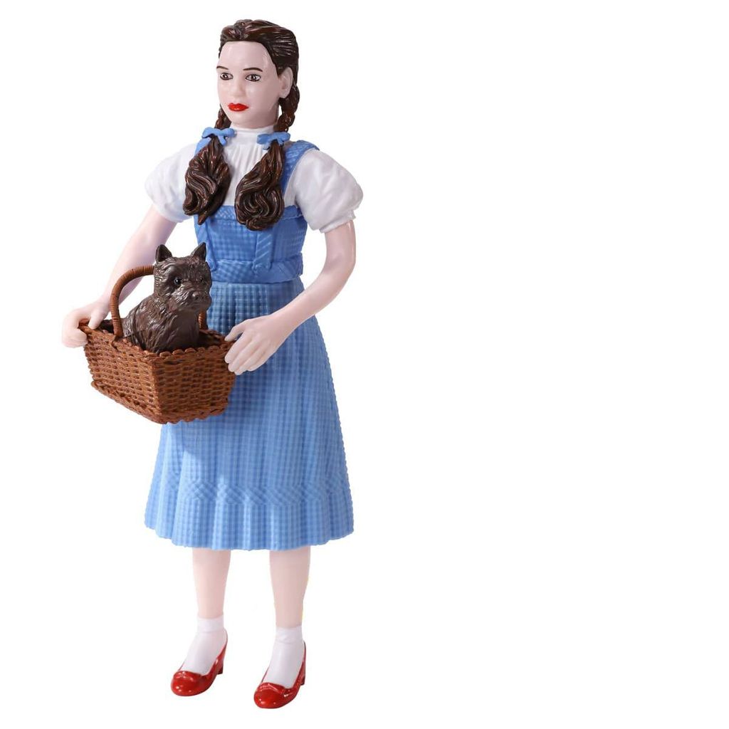 Noble Collection Der Zauberer von Oz Bendyfigs Biegefigur Dorothy (with Toto in his basket) 19 cm NOB3040