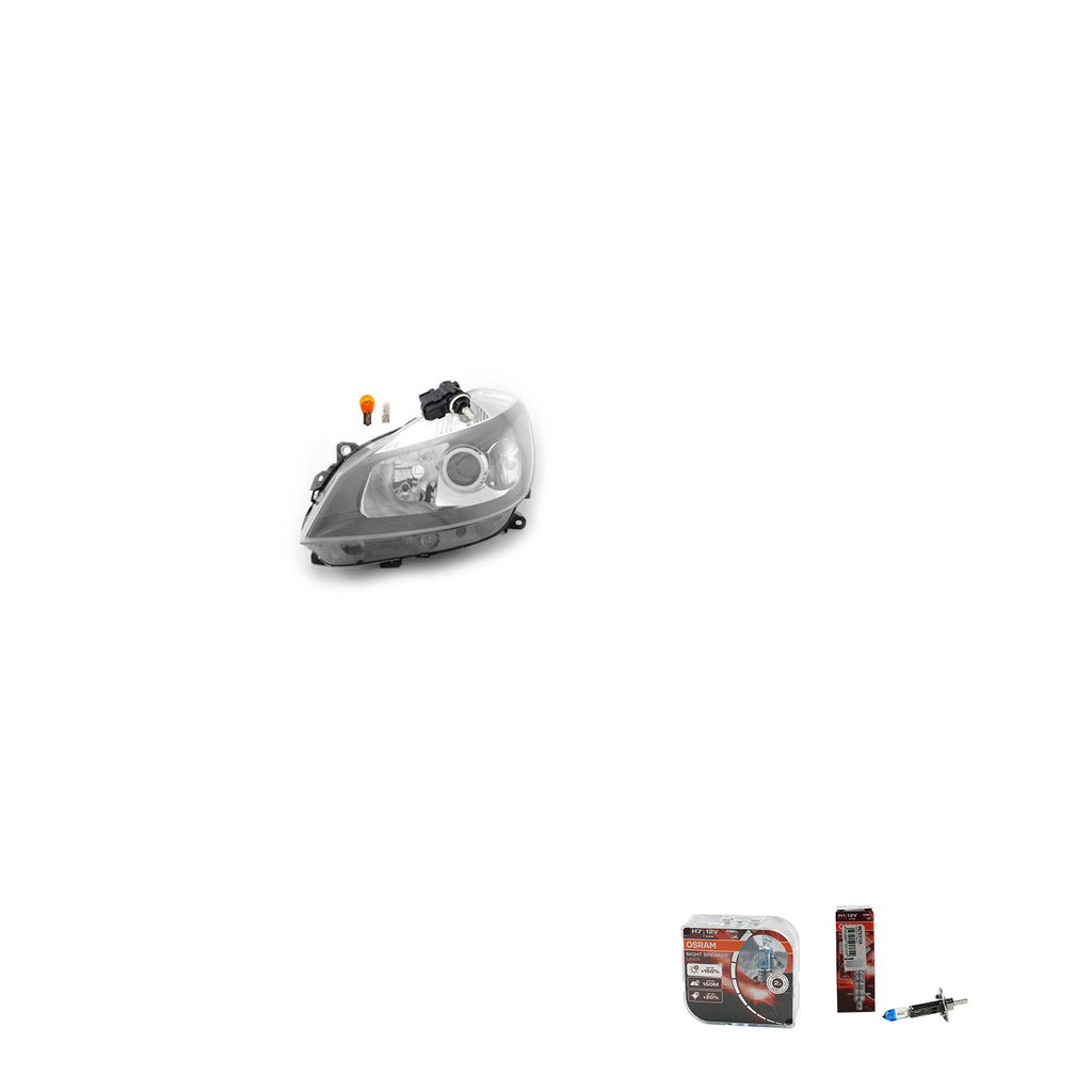 Johns, Scheinwerfer Osram Night Breaker Laser passend für Renault Clio BR CR 05-09 Links 8200402521 4431359 1607972880 2605600Q0A 260564EA0A 41590...
