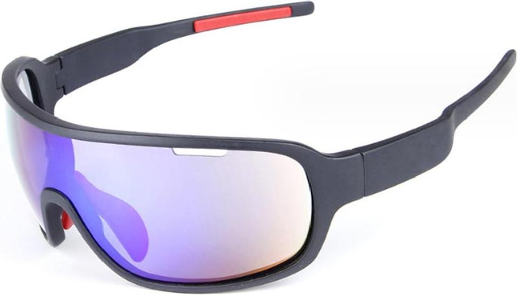 Radbrille Winddicht Herren Damen TR90 Rahmen Polarisiert Radsport Vollrahmen MTB Sportbrille Sport Sonnenbrille Fahrradbrille mit 5 Wechselgläsern