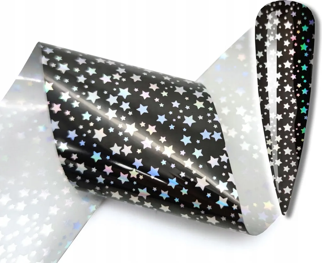 Nail Art Transfer Foil Stelle 10x4cm - Decorazione Unghie Effetto Galassia