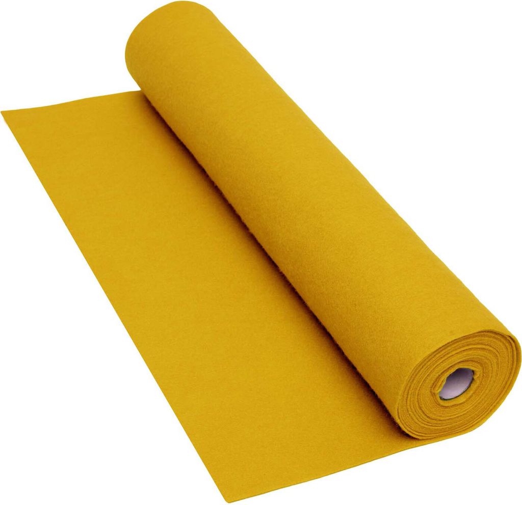 Colorations Filzrolle gelb 160 gsm 5 Meter Bastelmaterial