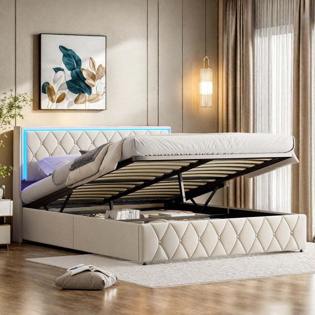 Letto imbottito ProximaX 160x200cm con funzione di ricarica Immagine del prodotto 