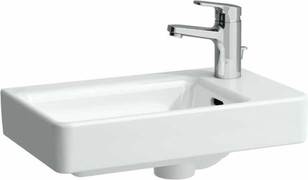 LAUFEN PRO S Handwaschbecken, Becken links, 1 Hahnloch, mit Überlauf, 480x280mm, H8159544001041