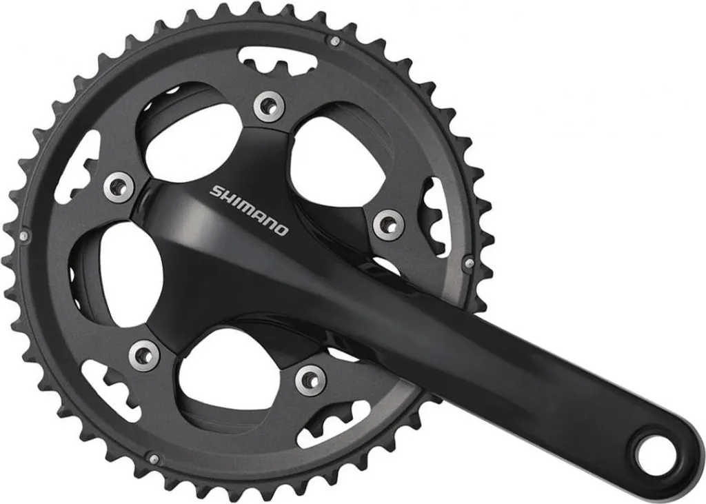 Pédalier Double Plateau Shimano FC-CX50 Noir 175 mm 10v 46/36 Dents