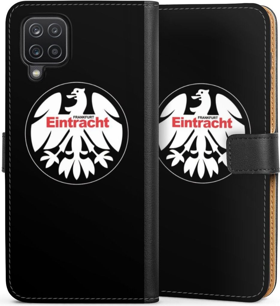 DeinDesign Klapphülle für Samsung Galaxy A12 Handytasche Lederhülle Tasche Eintracht Frankfurt Offizielles Lizenzprodukt SGE