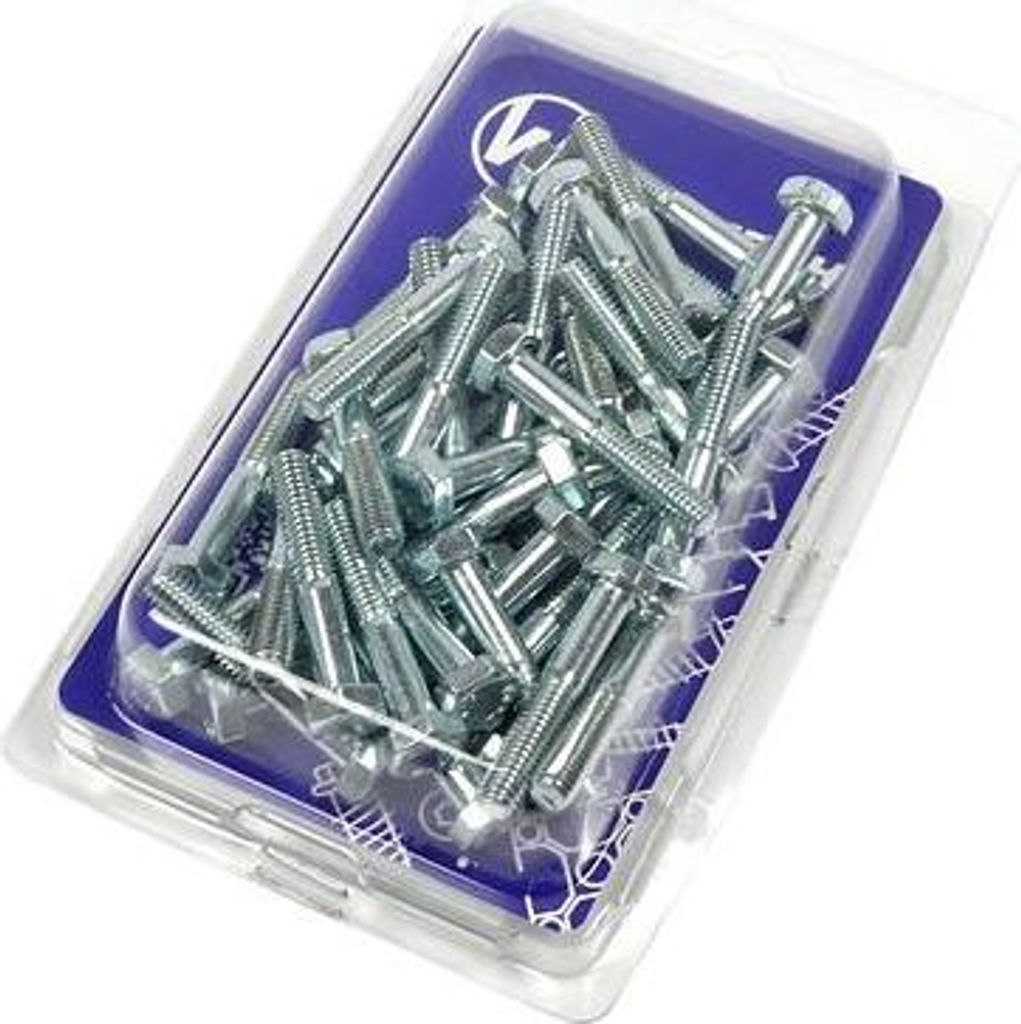 Schraube DIN 931 8.8 M6 x 30 ZB - Packung mit 50 Stück