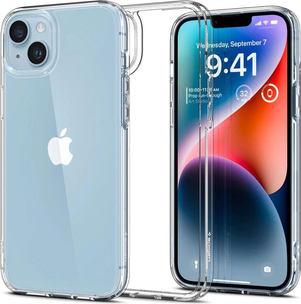 Spigen Ultra Hybrid Silikon Schutzhülle für iPhone 14 TPU Case Schutz Cover Premium Hülle in Transparent